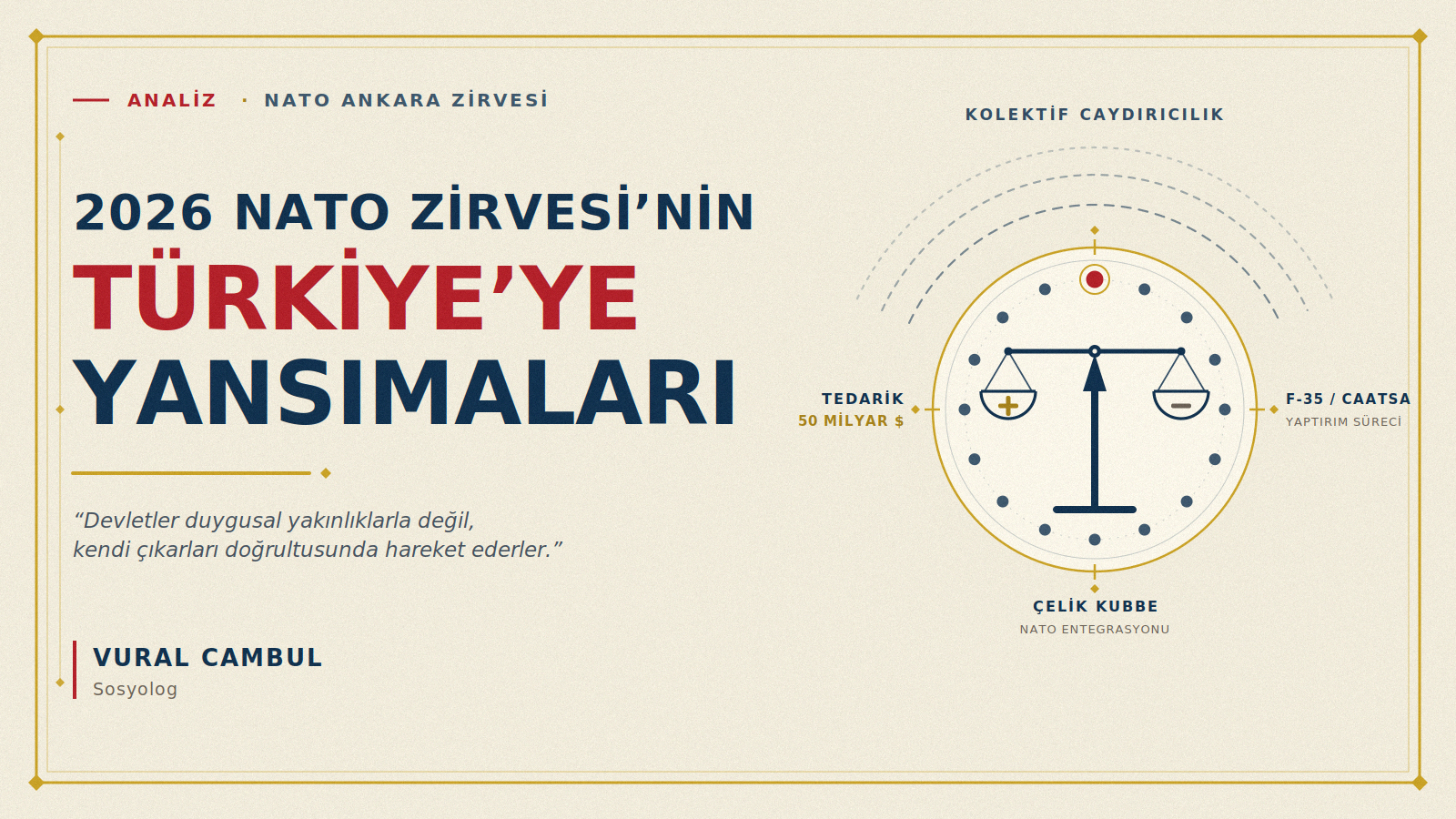2026 Nato Zirvesi'nin Türkiye'ye Yansımaları