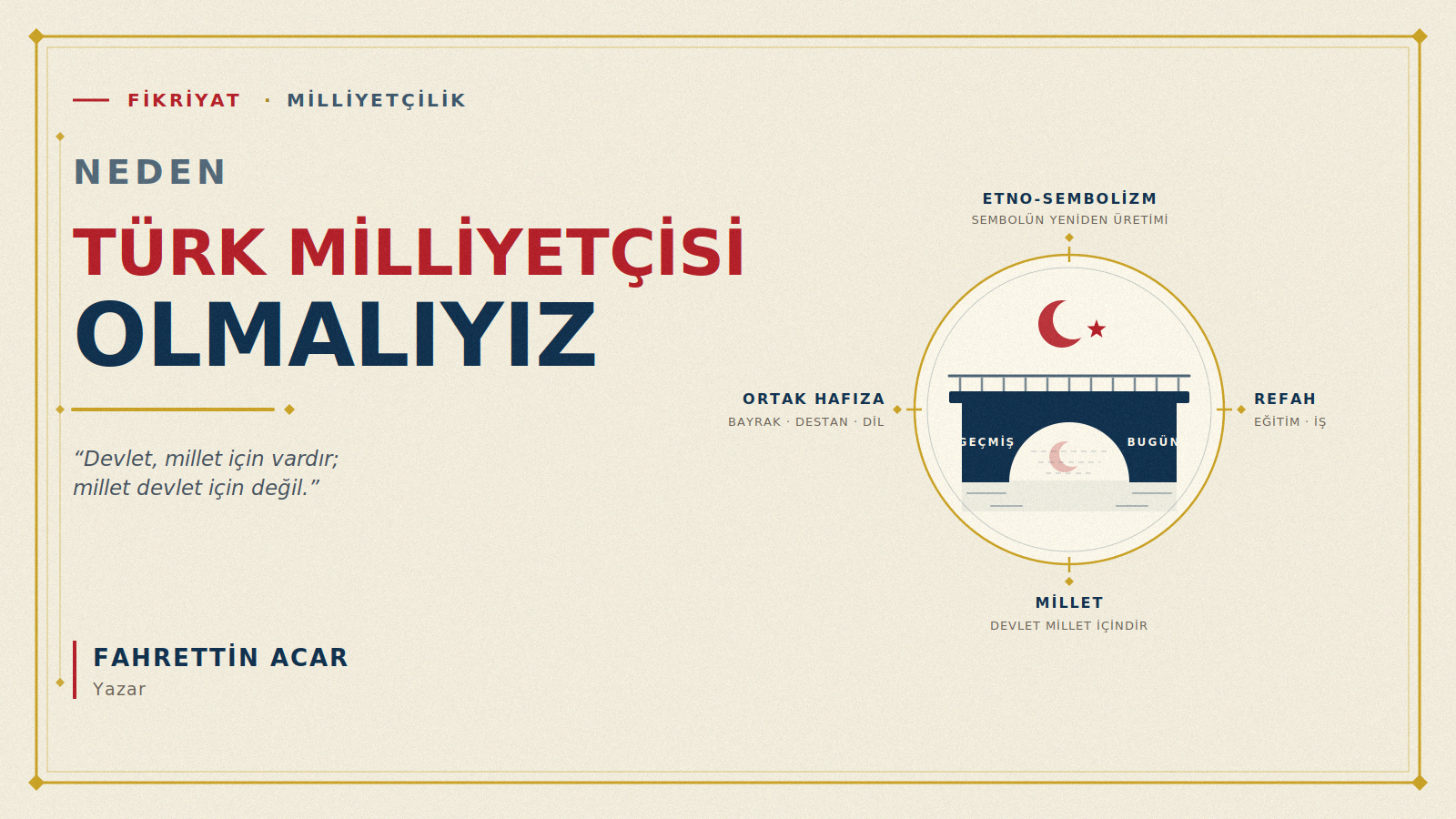 Neden Türk Milliyetçisi Olmalıyız