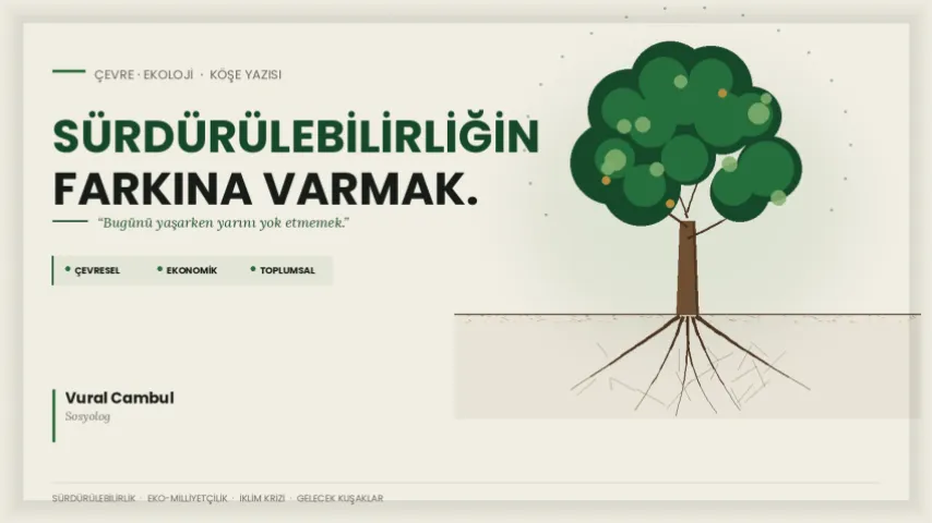 Sürdürülebilirliğin Farkına Varmak