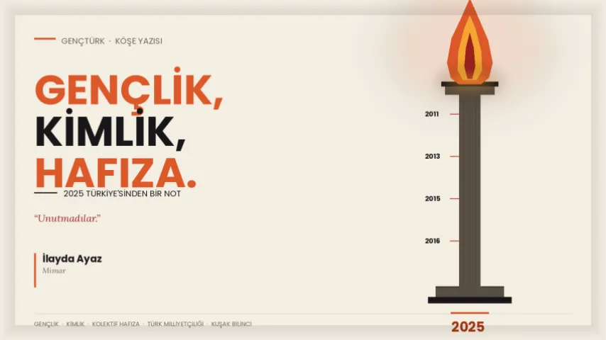 2025 Türkiye'sinde Gençlik, Kimlik ve Hafıza Üzerine Bir Not