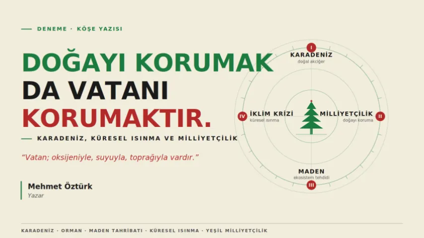 Doğayı Korumak da Vatanı Korumaktır